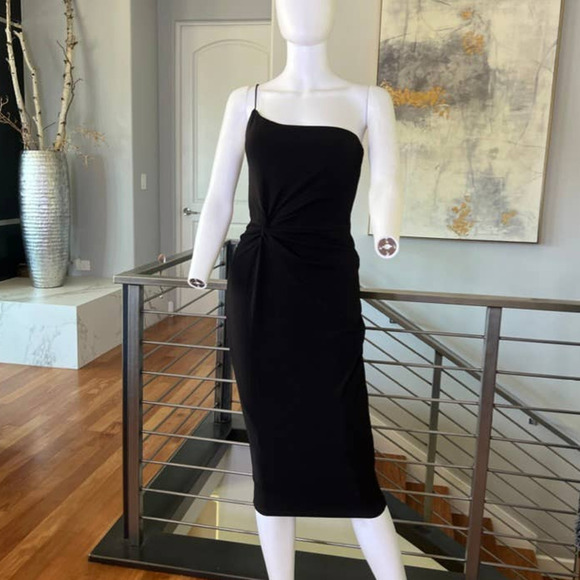 Nookie LUST One Shoulder Midi Dress in Black - XS - Picture 1 of 14